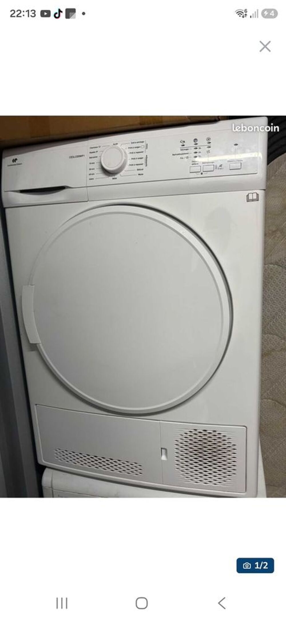 s&egrave;che-linge continental Electroménager