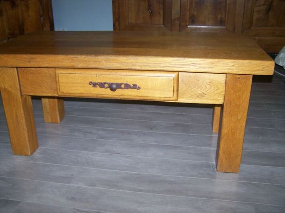 TABLE BASSE DE SALON CHENE MASSIF Meubles