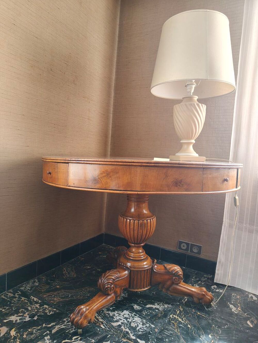 Meubles d'Epoque Table Napoleon III + coiffeuse L.Philippe Meubles