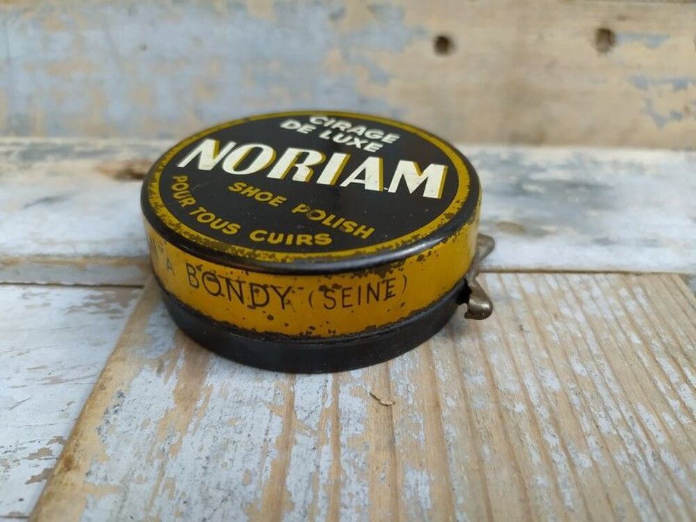 Ancienne Boite Publicitaire Cirage Noriam Shoe Polish Bondy 