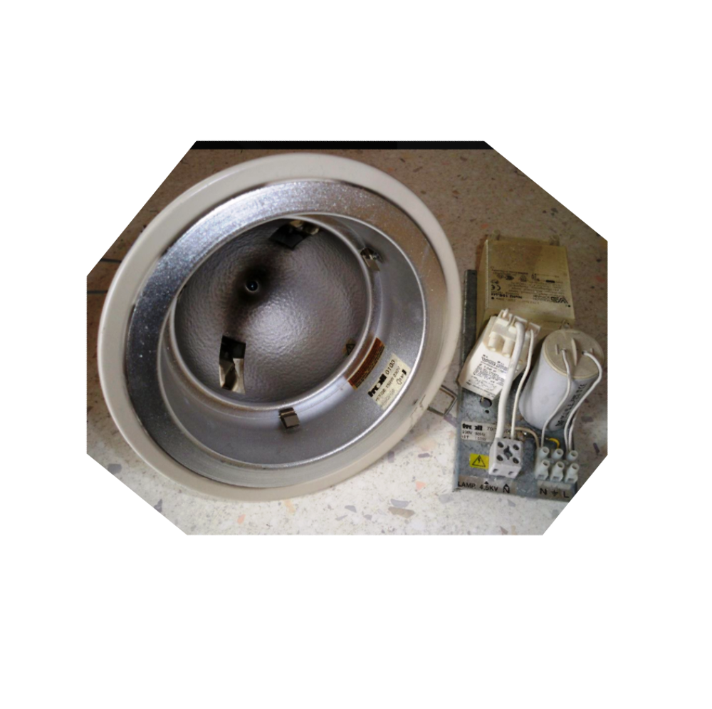Spots TROLL encastr. Bl r&eacute;fl. Alu lampe G12 HIT DE 150W Bricolage