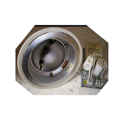 Spots TROLL encastr. Bl rfl. Alu  lampe G12 HIT DE 150W 75 trchy (91)