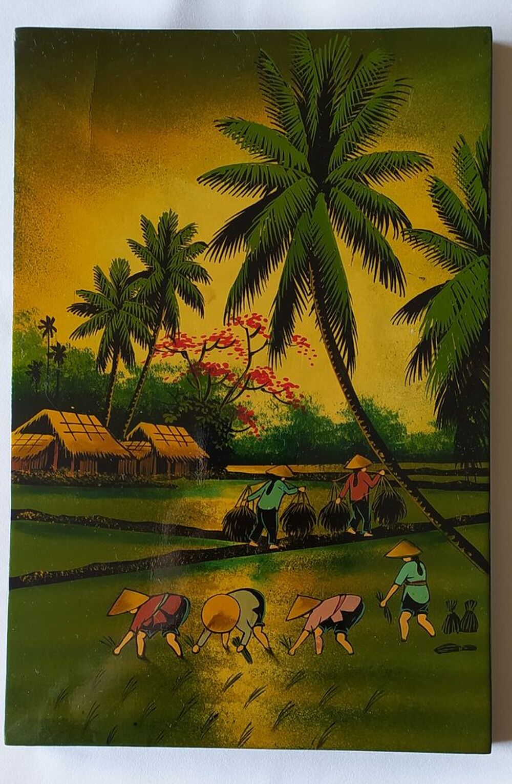 Tableaux laques vietnamiennes. Décoration