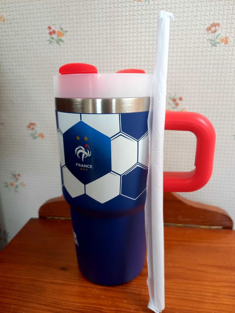 Mug isotherme aux couleurs de l'Equipe de France 