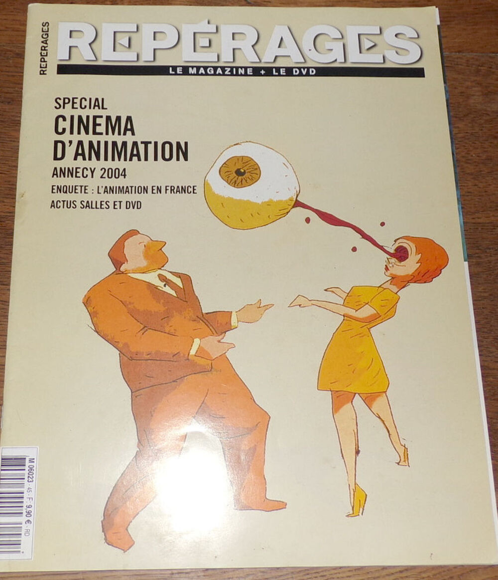 Rep&eacute;rages magazine n&deg; 45 sp&eacute;cial cin&eacute;ma d' animation 48 page Livres et BD