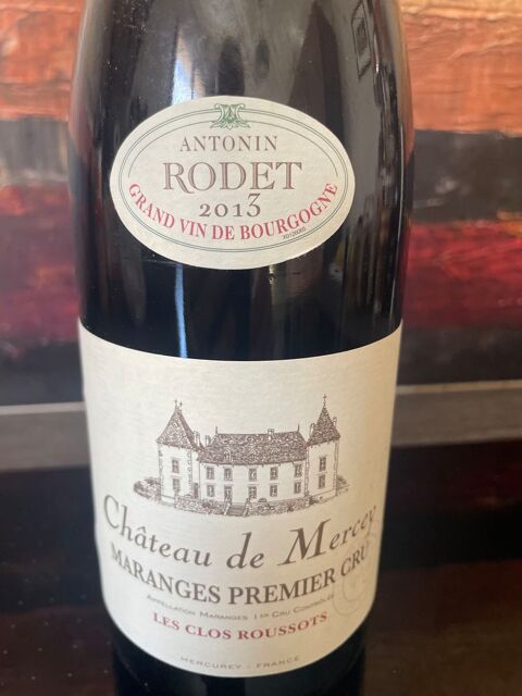 1 BT MARANGES 1er Cru 2013 Les Clos Roussots Château Mercey 45 Vigneux-sur-Seine (91)