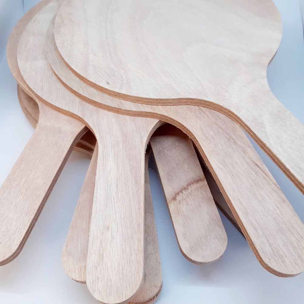 Lot 200 Raquettes en Bois &agrave; D&eacute;corer - DIY asso loisir Jeux / jouets