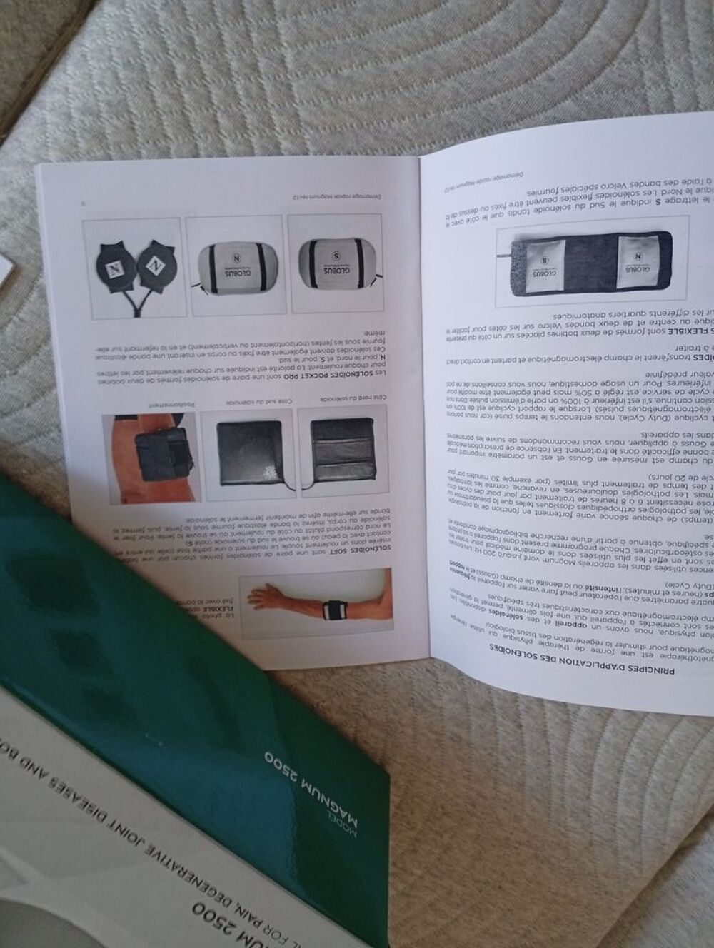 Sur-matelas Magn&eacute;toth&eacute;rapie Globus. Total body.M&eacute;moire forme Meubles
