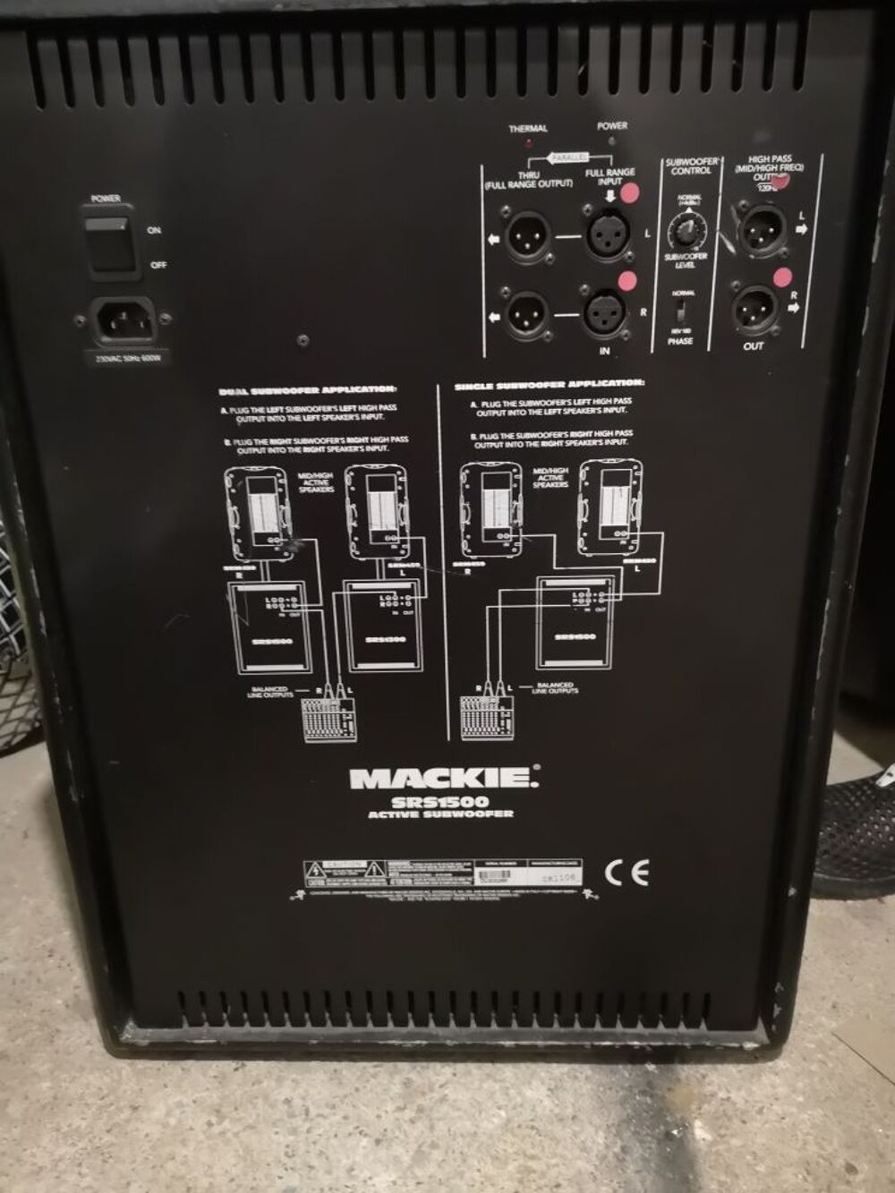 Subwoofer actif Mackie SRS 1500 Instruments de musique