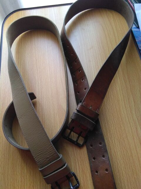 Lot de 2 ceintures cuir homme 50 Montblanc (34)