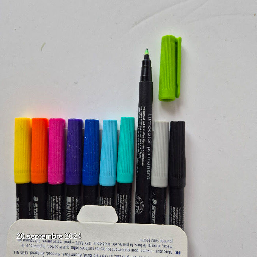 Feutres marqueur STAEDTLER permanent, lot de 10 couleurs , p Bricolage