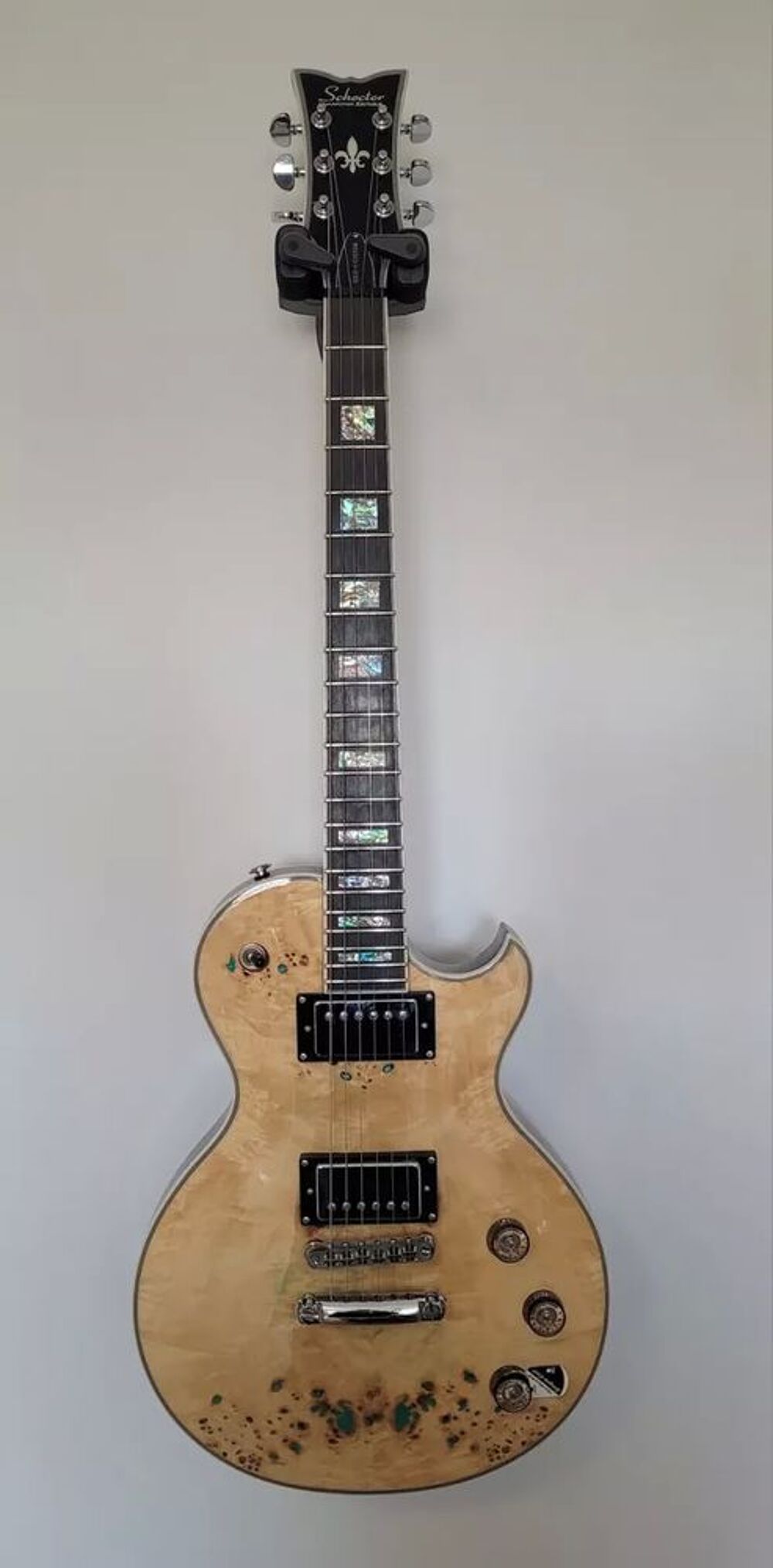 Guitare &eacute;lectrique Schecter Solo II Custom Burl Natural Instruments de musique