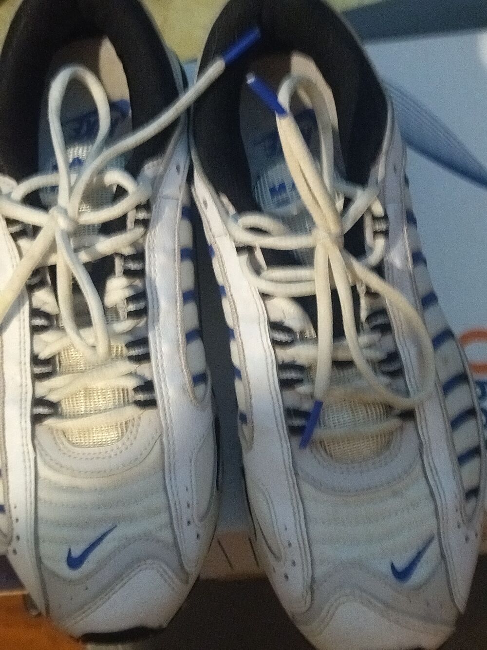 Basket Air Max bleu et blanc Chaussures