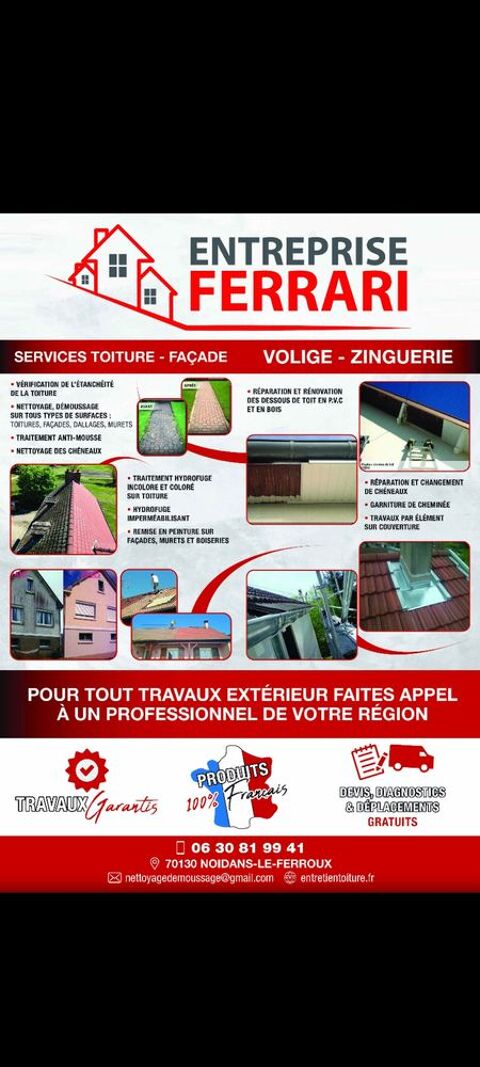 Entretien et r&eacute;novation ext&eacute;rieure 0 70130 Noidans-le-ferroux
