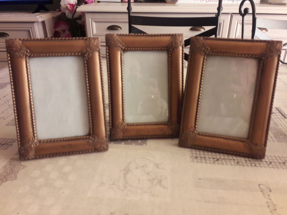 lot de 3 cadres 18,5x14 bon &eacute;tat Décoration