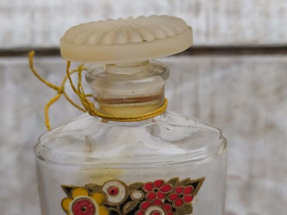 Ancien Flacon de Parfum Rose Cheramy Paris Art D&eacute;co 