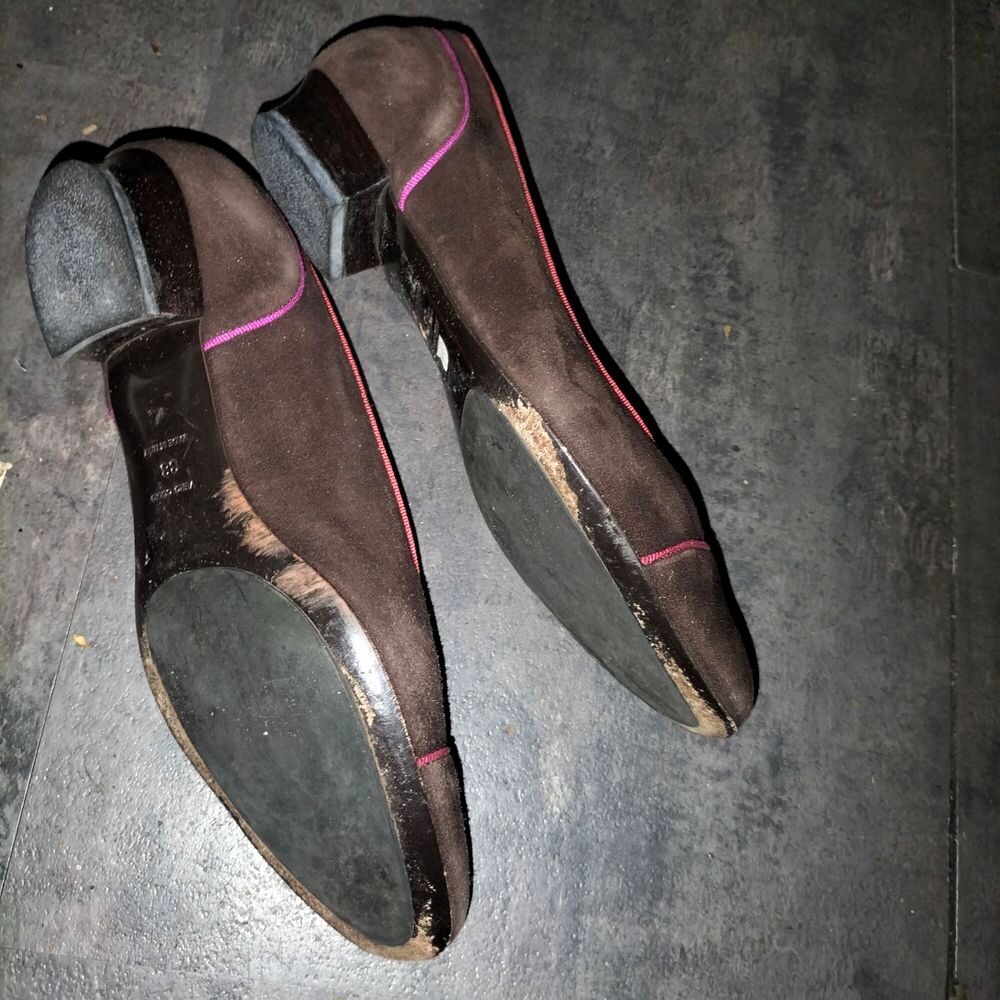 Ballerine tout cuir Renouard Planco&euml;t pointure 38 tr&egrave;s bon &eacute; Chaussures