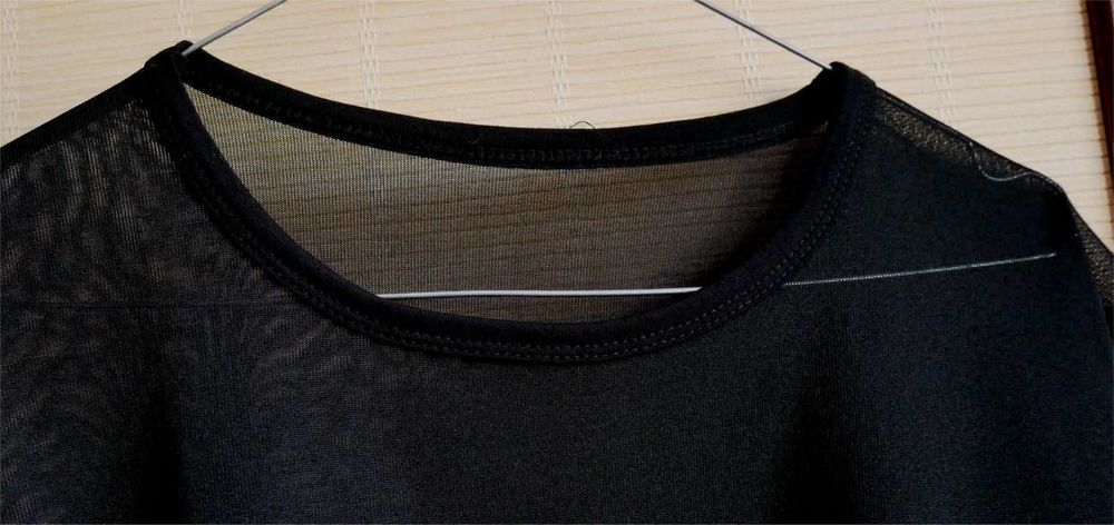 tunique mousseline noire Vêtements
