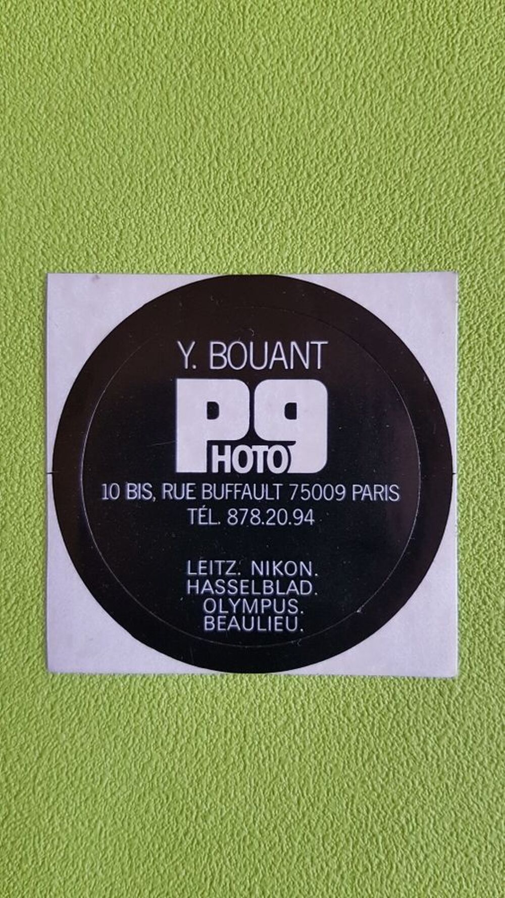 AUTOCOLLANT PHOTO 9 