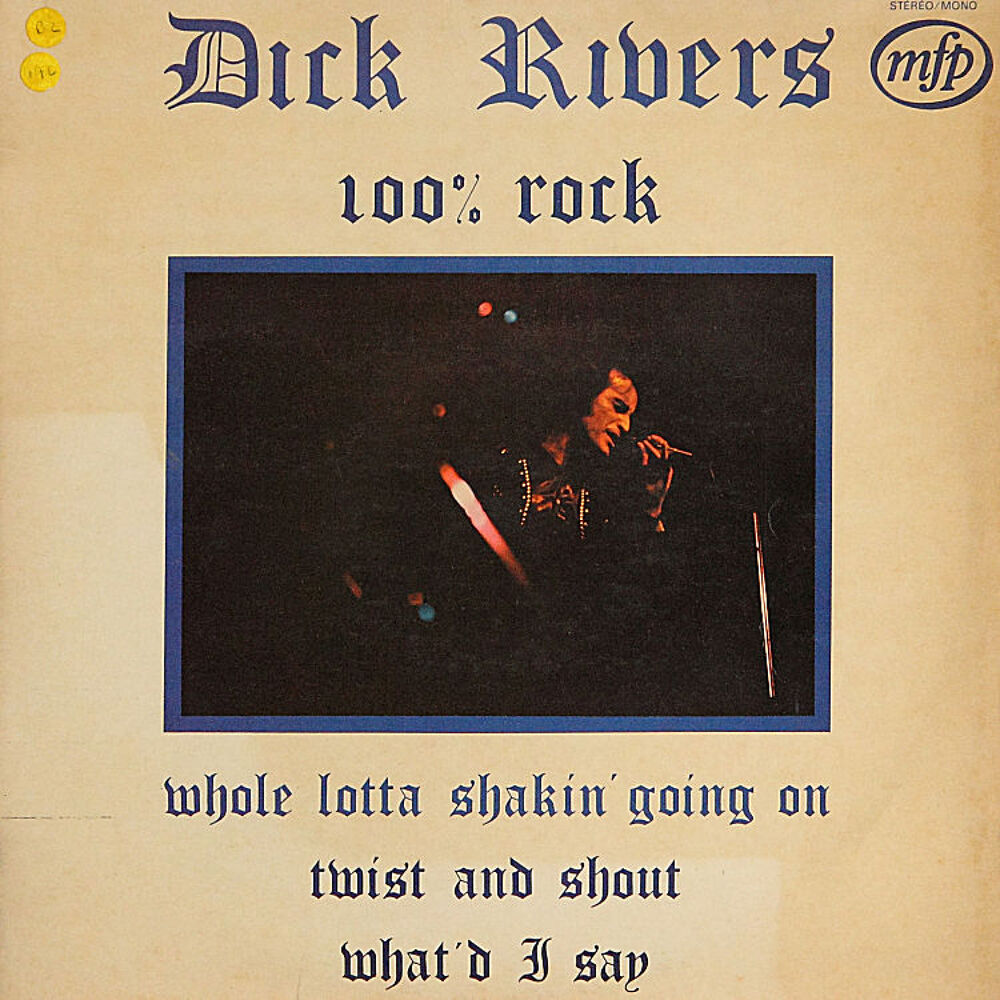 33T, 30cm - Dick Rivers - 100% Rock
CD et vinyles