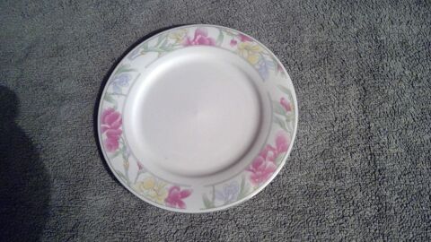 ASSIETTE A DESSERT BORD ARGENT MOTIF FLEURS 2 Triel-sur-Seine (78)