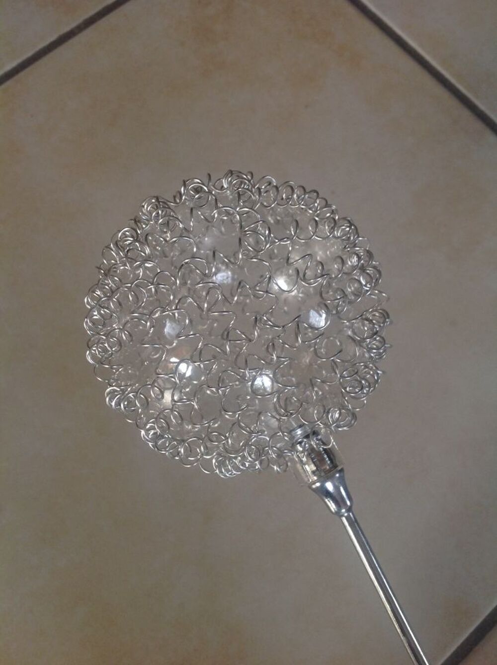 Luminaire plafonnier chrom&eacute; Décoration
