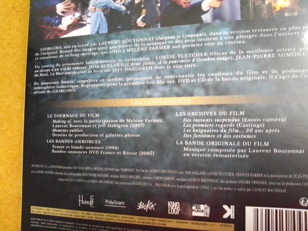 Mylene Farmer Laurent Boutonnat Rare Coffret Collector Editi DVD et blu-ray