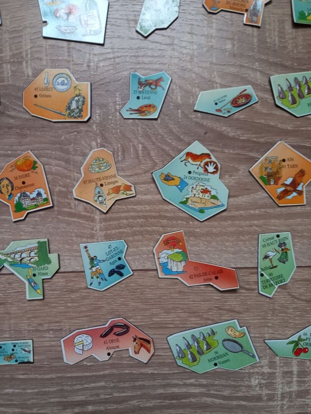 Lot magnet carte de France ann&eacute;e 1994 
