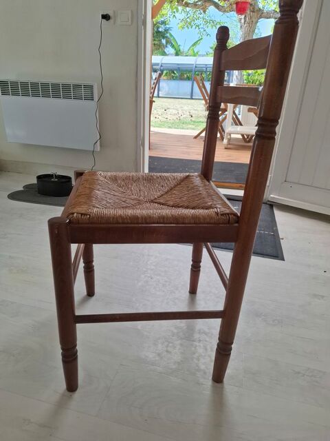 4 chaises en bois et rotin 40 Sainte-Luce-sur-Loire (44)