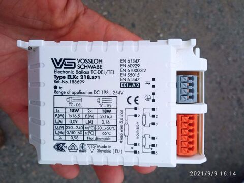Ballast �lec. fluo ELXc 218.871 6 Sarpourenx (64)