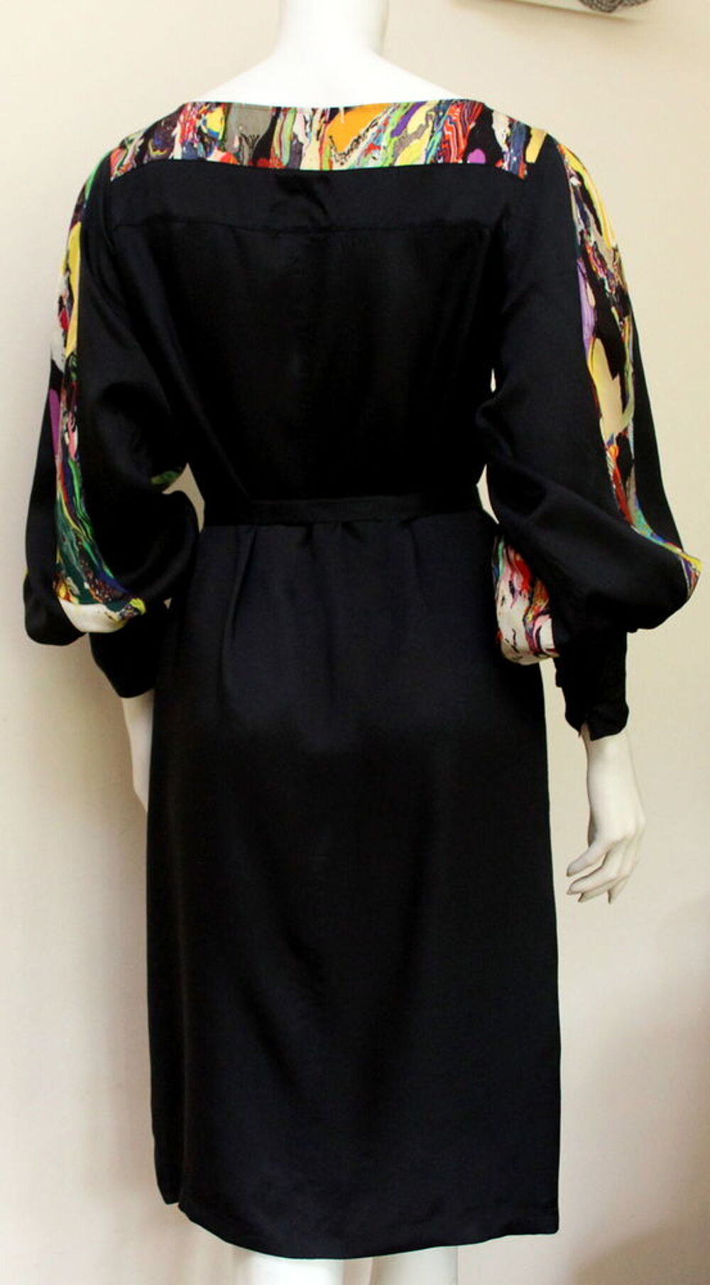Robe noir/multicolore DRIES VAN NOTEN T.38 Vêtements
