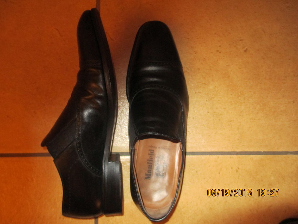 Chaussures homme Manfield noires Chaussures