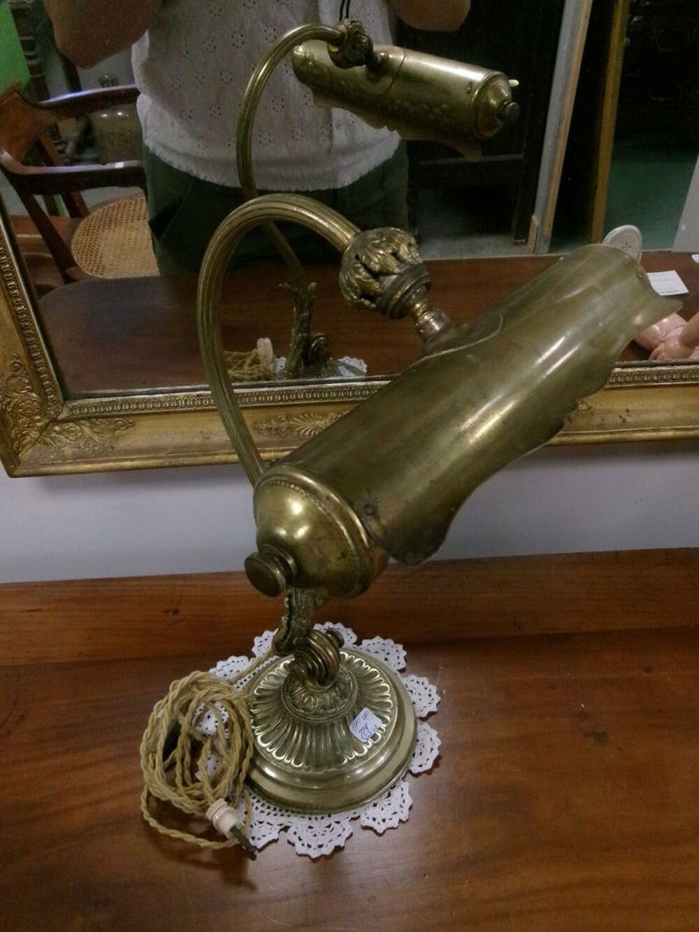 Lampe de bureau en bronze ancienne D�coration