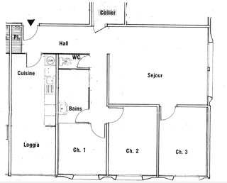  Appartement  louer 4 pices 86 m