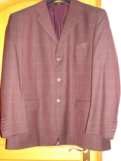 Veste marron à carreaux 80 Chauny (02)