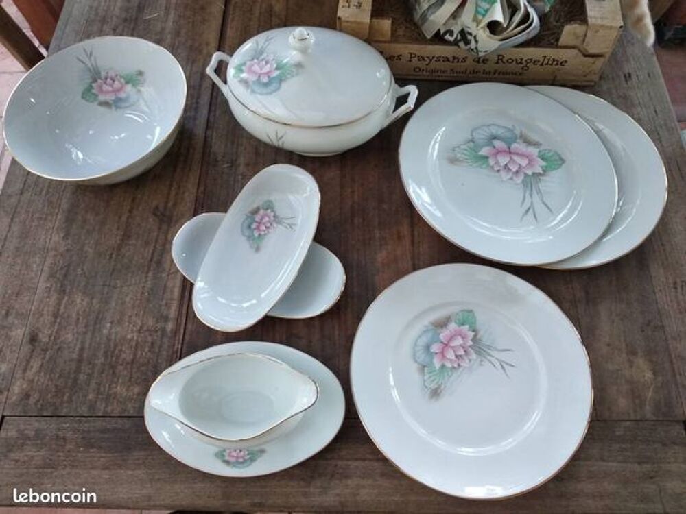 Ensemble Porcelaine Limoges 8 pi&egrave;ces Cuisine