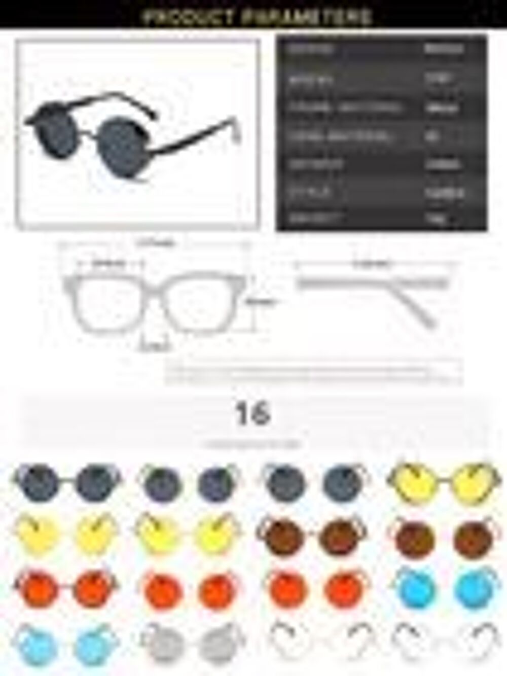 Lunettes de Soleil Rondes Bijoux et montres