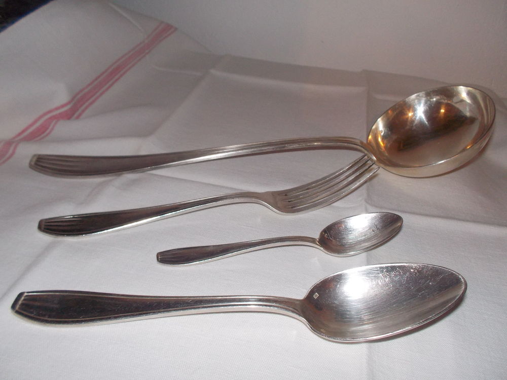 M&eacute;nag&egrave;re 37 pi&egrave;ces M&eacute;tal Argent&eacute; Cuisine