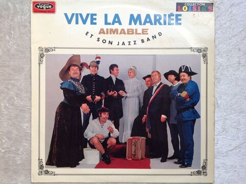 AIMABLE ET SON JAZZ BAND 33 TOURS VIVE LA MARIÉE Envoi Possi 3 Trégunc (29)