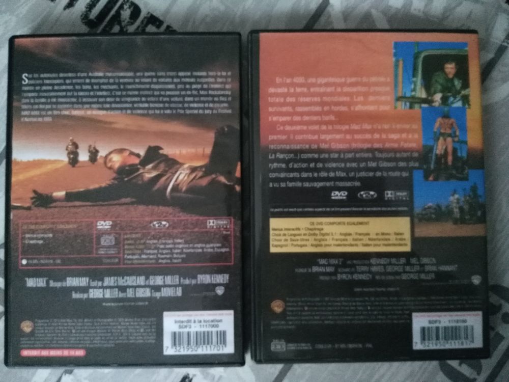 Mad Max et Mad Max 2 en DVD DVD et blu-ray