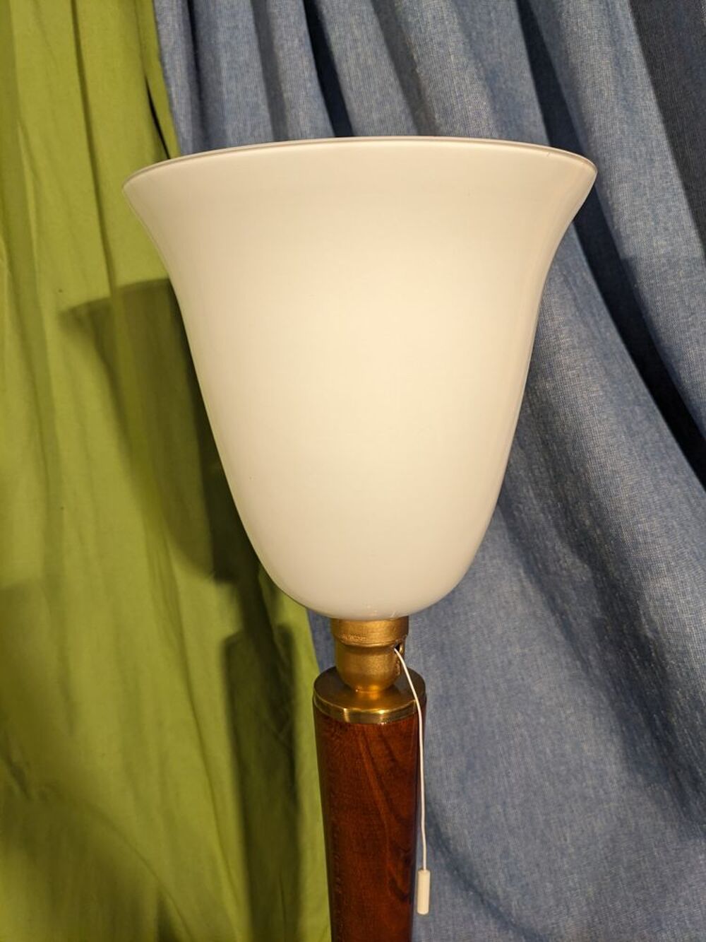 JOLIE LAMPE STYLE MAZDA UNILUX art d&eacute;co vintage 1930 acajou Décoration