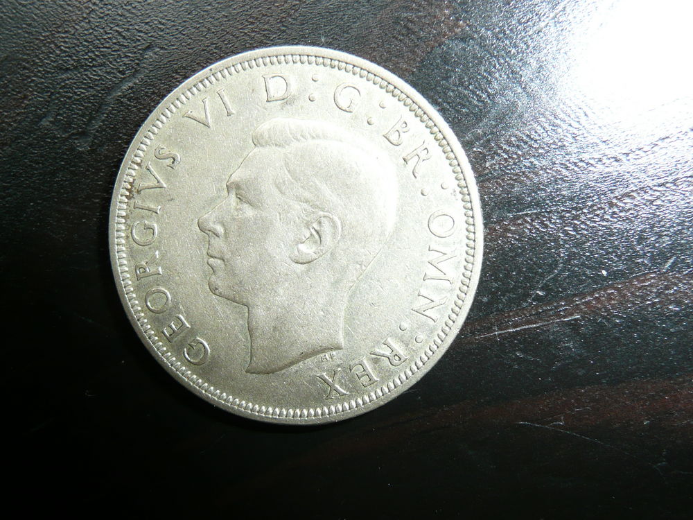Pi&egrave;ce Argent 1/2 couronne George VI 1939 