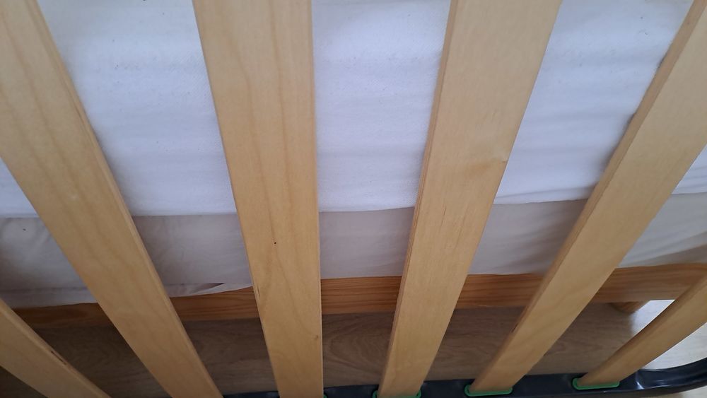 Lit 1 place 90x190 avec matelas et sommier &agrave; lattes Meubles