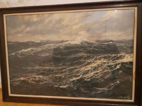 Grande lithographie  Mer du Nord  PATRICK VON KALCKREUTH 200 Nantes (44)