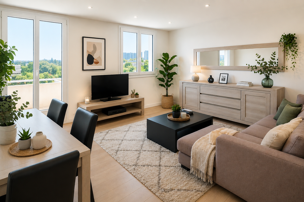 Vente Appartement T3 traversant 65 m² ? Dernier étage  ? Vue sur Lyon Caluire-et-cuire