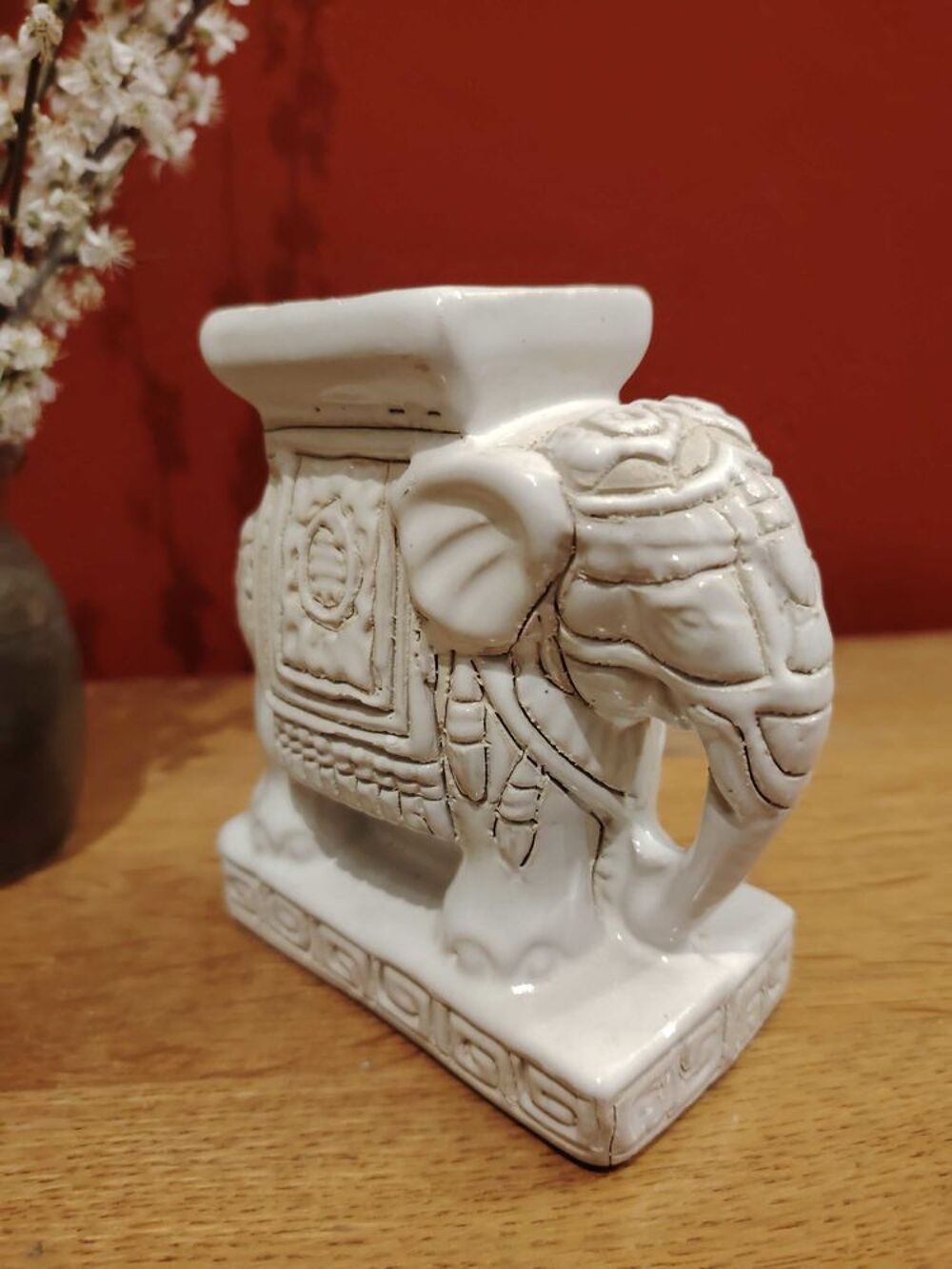 &agrave;‰l&eacute;phant porcelaine Décoration