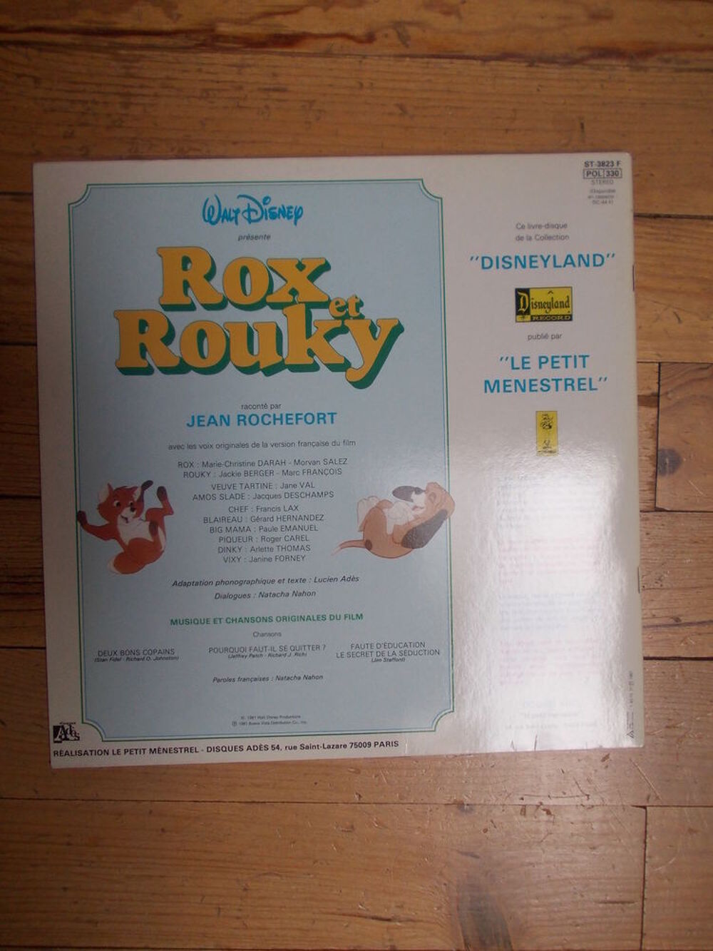 livre disque Rox et Rouky CD et vinyles