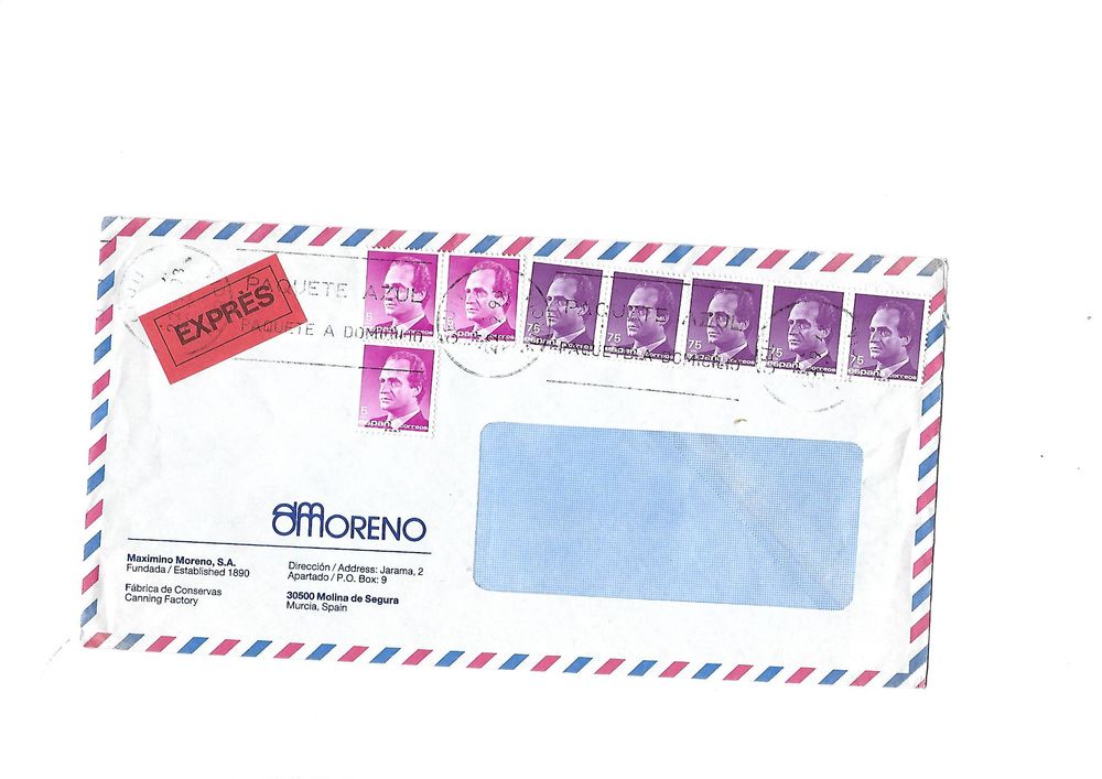 Timbres sur enveloppes de diff&eacute;rents Pays 