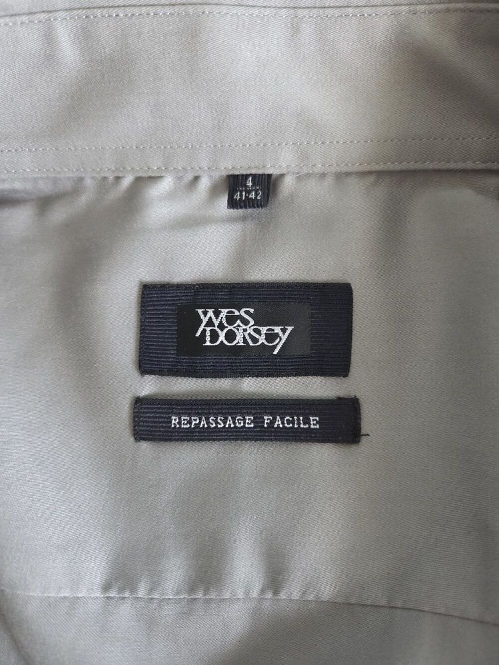 Chemise Yves Dorsey gris clair taille 41?42 neuve Vêtements