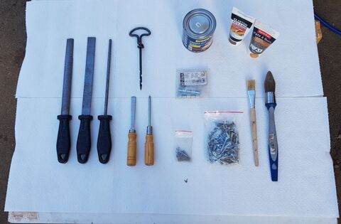 Kit restauration spécial bois vernis + pâte à bois + outils Montpellier (34)